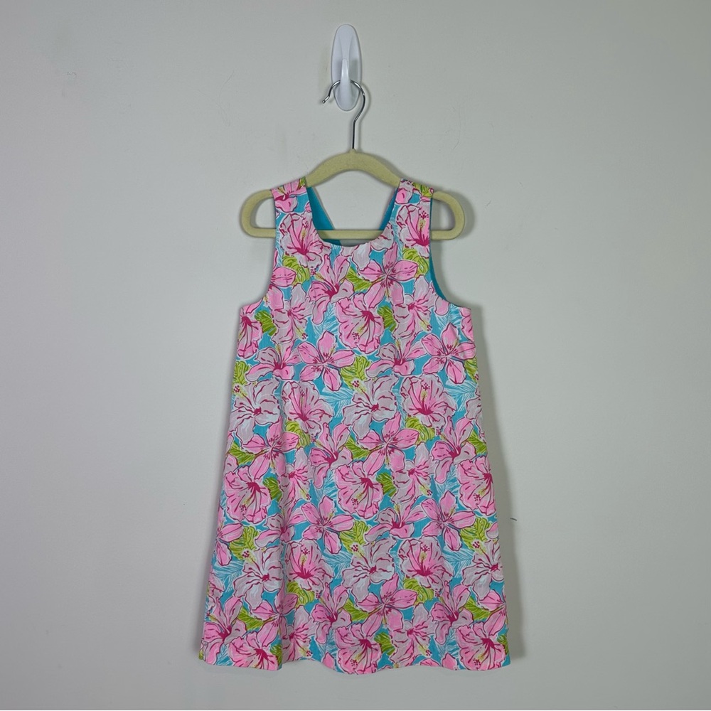 Tommy Bahama Girls Floral Hawaii Shift Dress Size 7